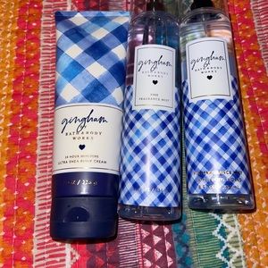 B&BW Never used. Gingham Bundle $12. A thousand christmas wishes bundle $10